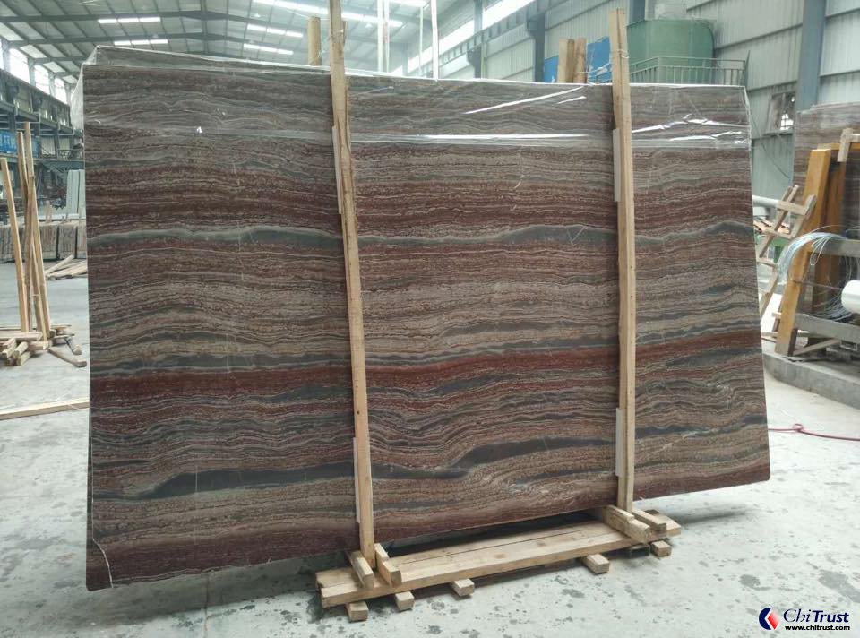 Red dragon marble slab